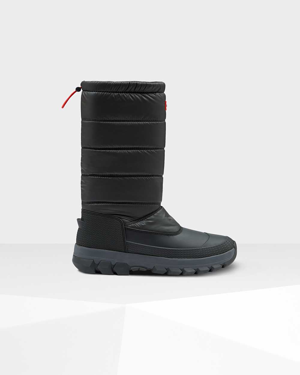 Ανδρικα Γαλότσεσ Hunter Original Insulated Ψηλές Μπότες Χιονιού Μαυρα (GR-853972)